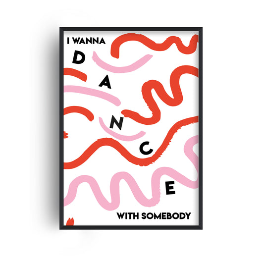 SECONDS SALE I Wanna Dance With Somebody Music Giclée Art Print