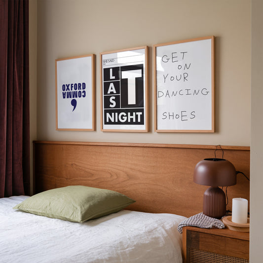 The Indie Kid Nostalgic Music Art Print Gift Set (Set of 3)