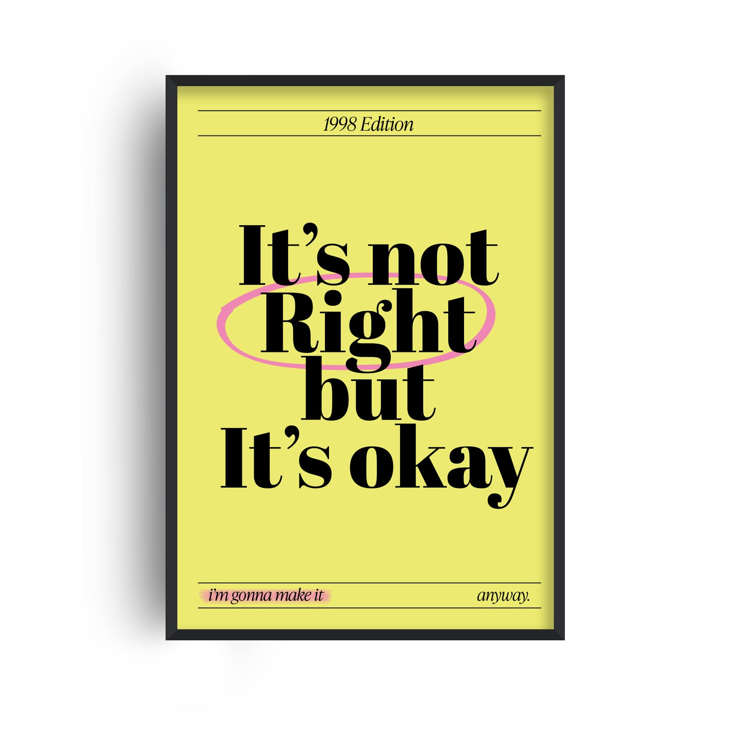 It's Not Right Retro Music Giclée Art Print