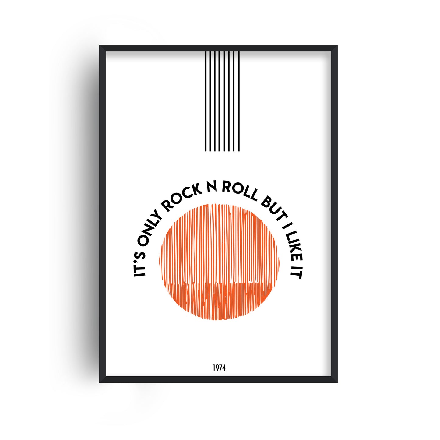 It's Only Rock N Roll But I Like It Giclée retro Art Print
