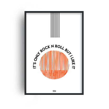 It's Only Rock N Roll But I Like It Giclée retro Art Print