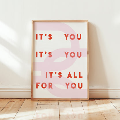 It's All For You Indie Music Giclée Art Print