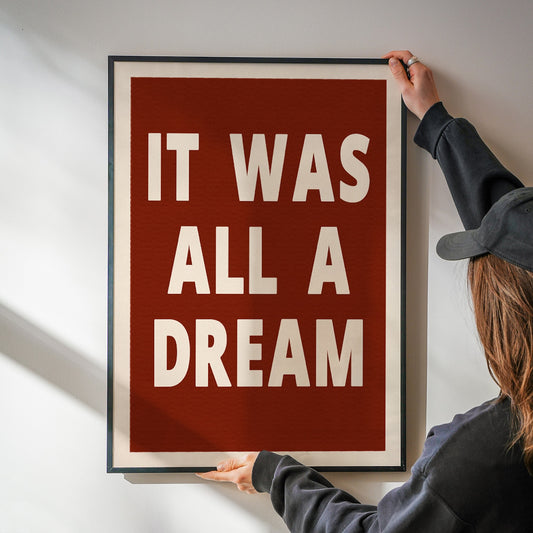 It Was All A Dream Retro Giclée Art Print