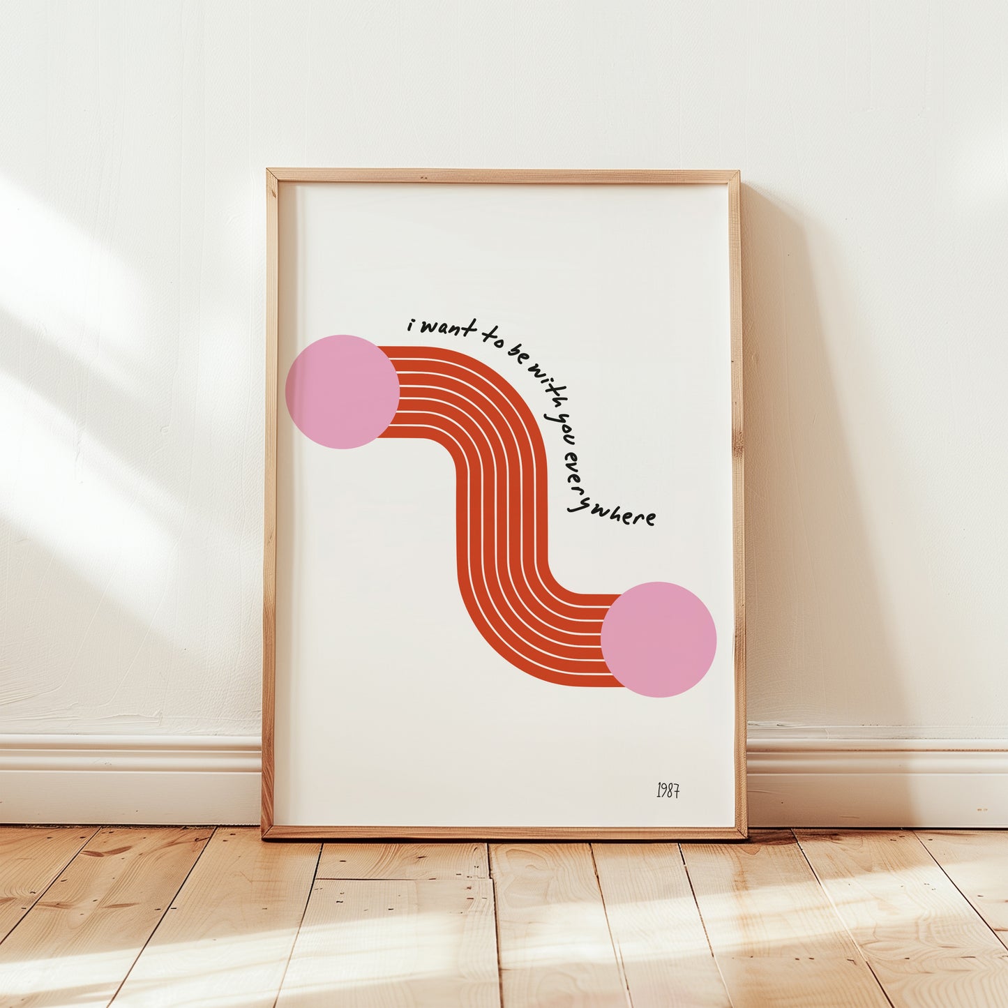 I want to be with you everywhere Fleetwood Mac Giclée retro Art Print