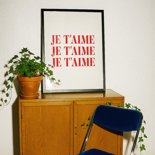 Je'Taime French Giclée Art Print