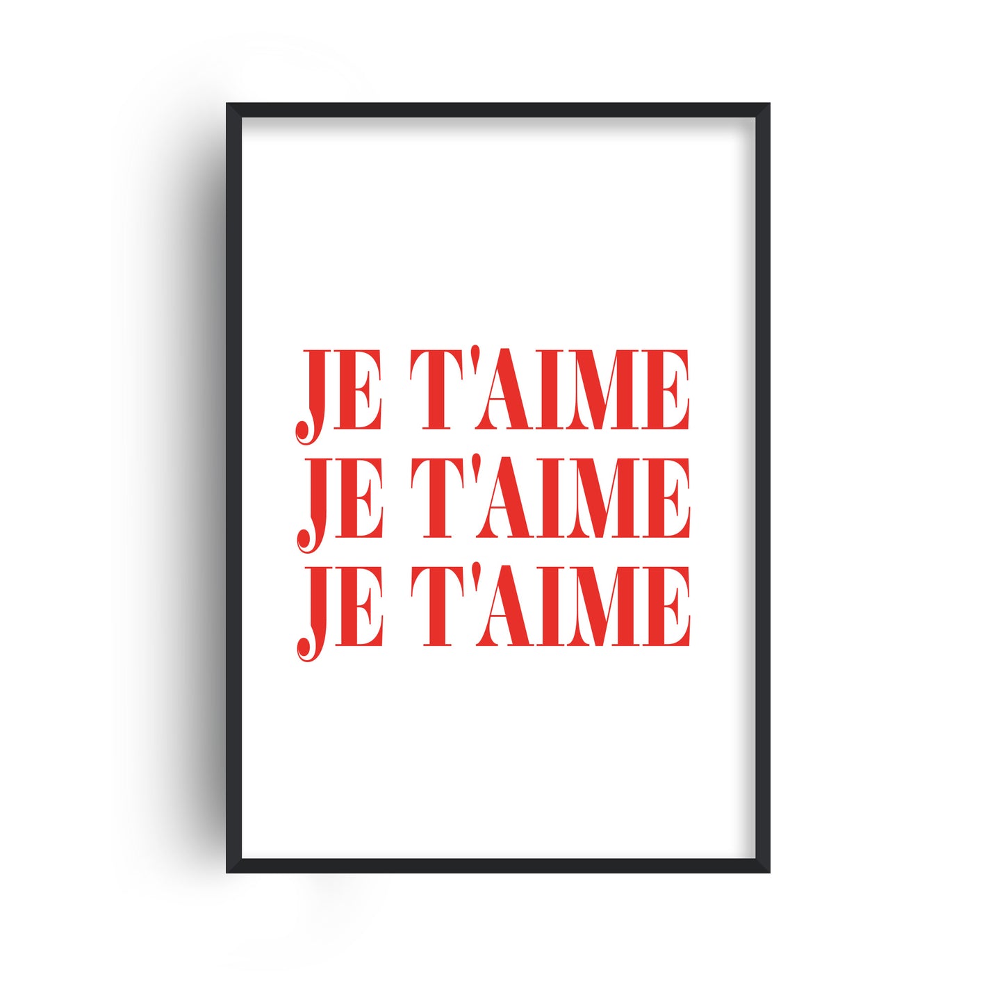 Je'Taime French Giclée Art Print