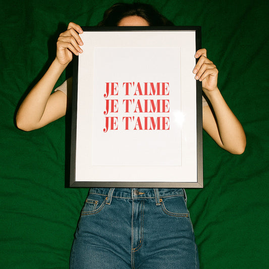 Je'Taime French Giclée Art Print