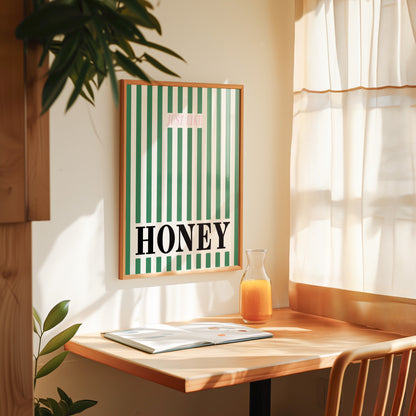Just Like Honey Retro Music Giclée Art Print