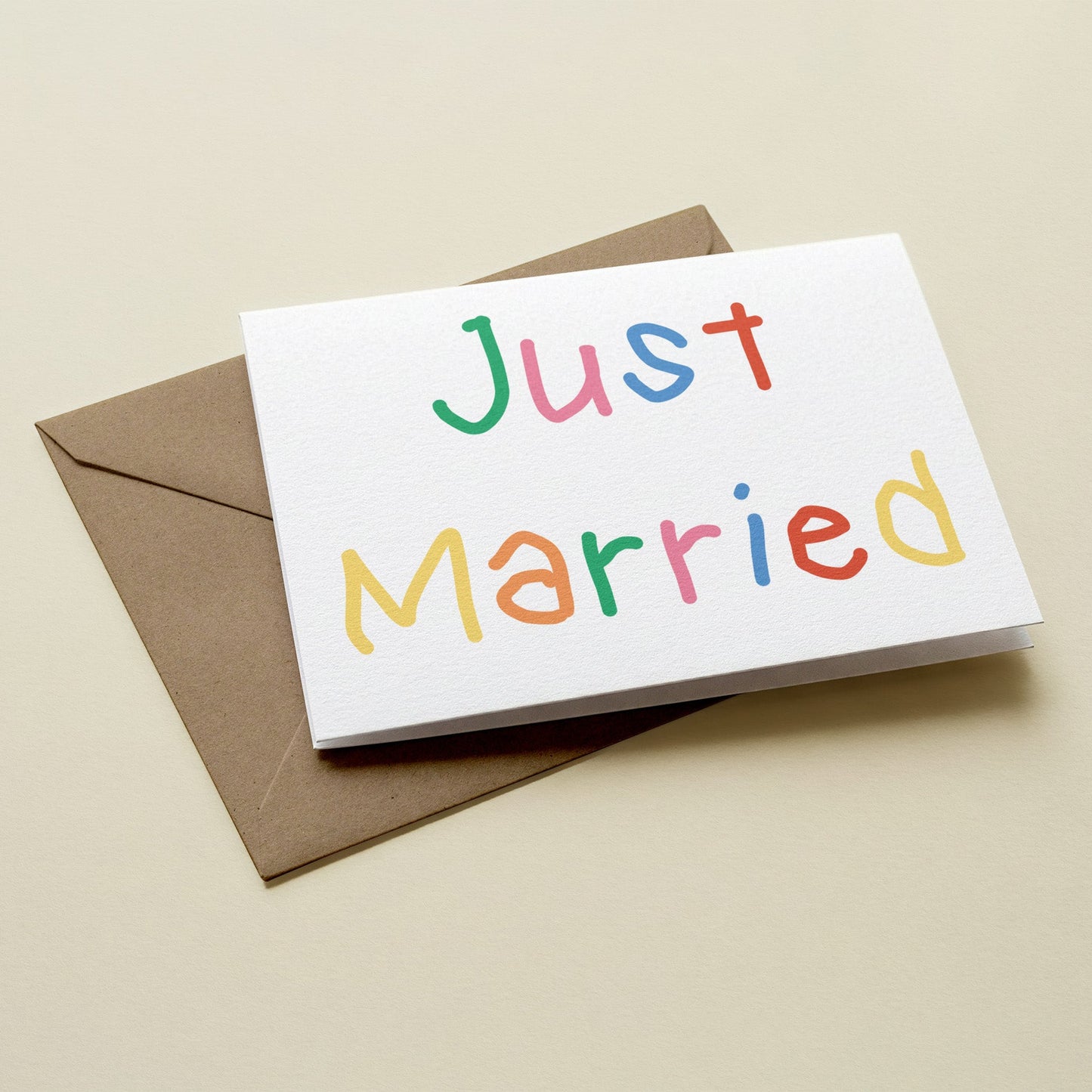 Just Married Greetings Card
