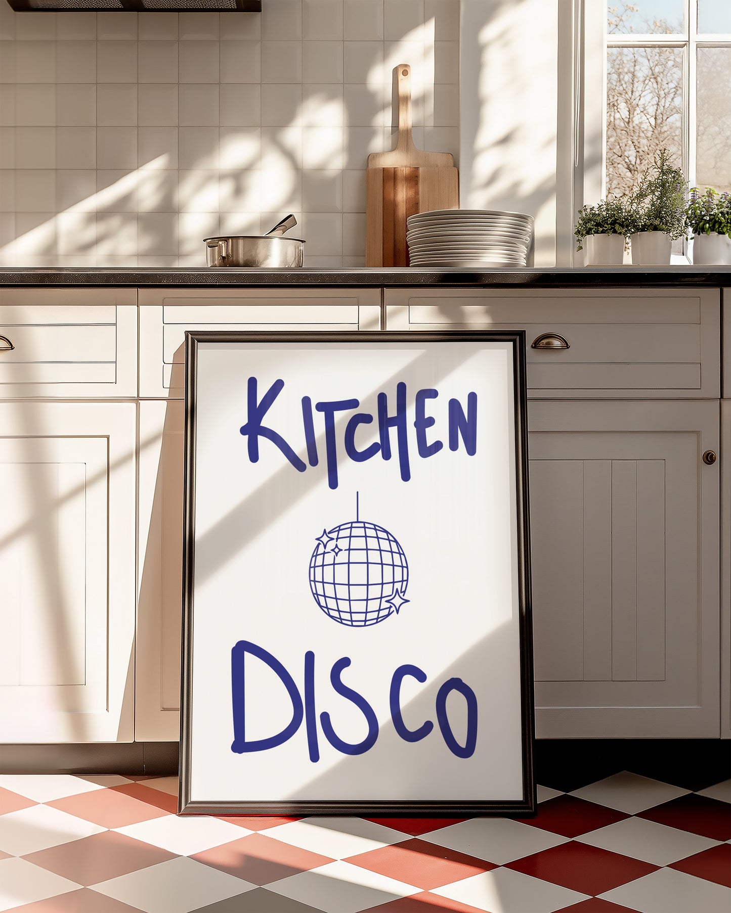 Kitchen Disco Retro Giclée Art Print