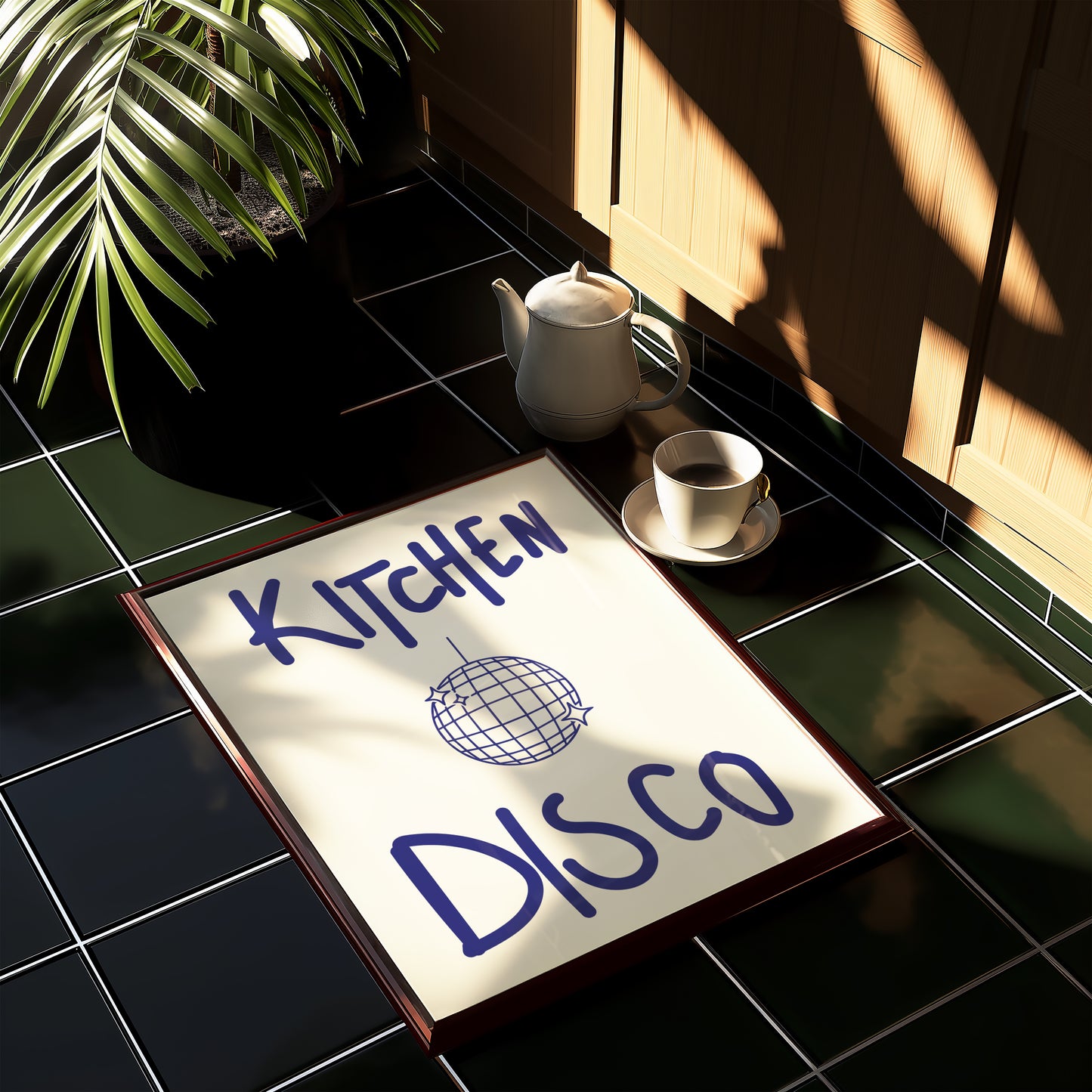 Kitchen Disco Retro Giclée Art Print