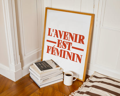 L'avenir est feminin Giclée retro Art print