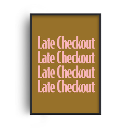 Late Checkout Retro Giclée Art Print