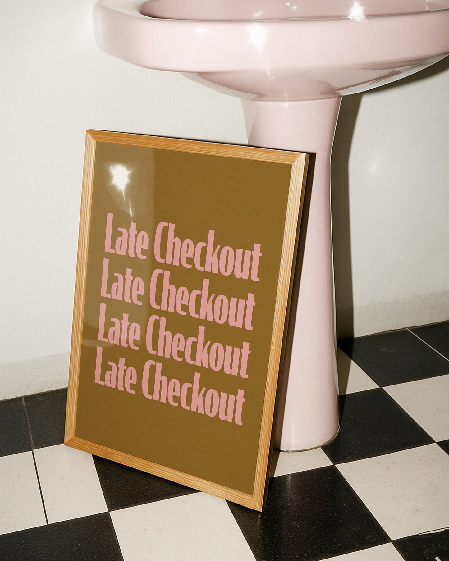 Late Checkout Retro Giclée Art Print