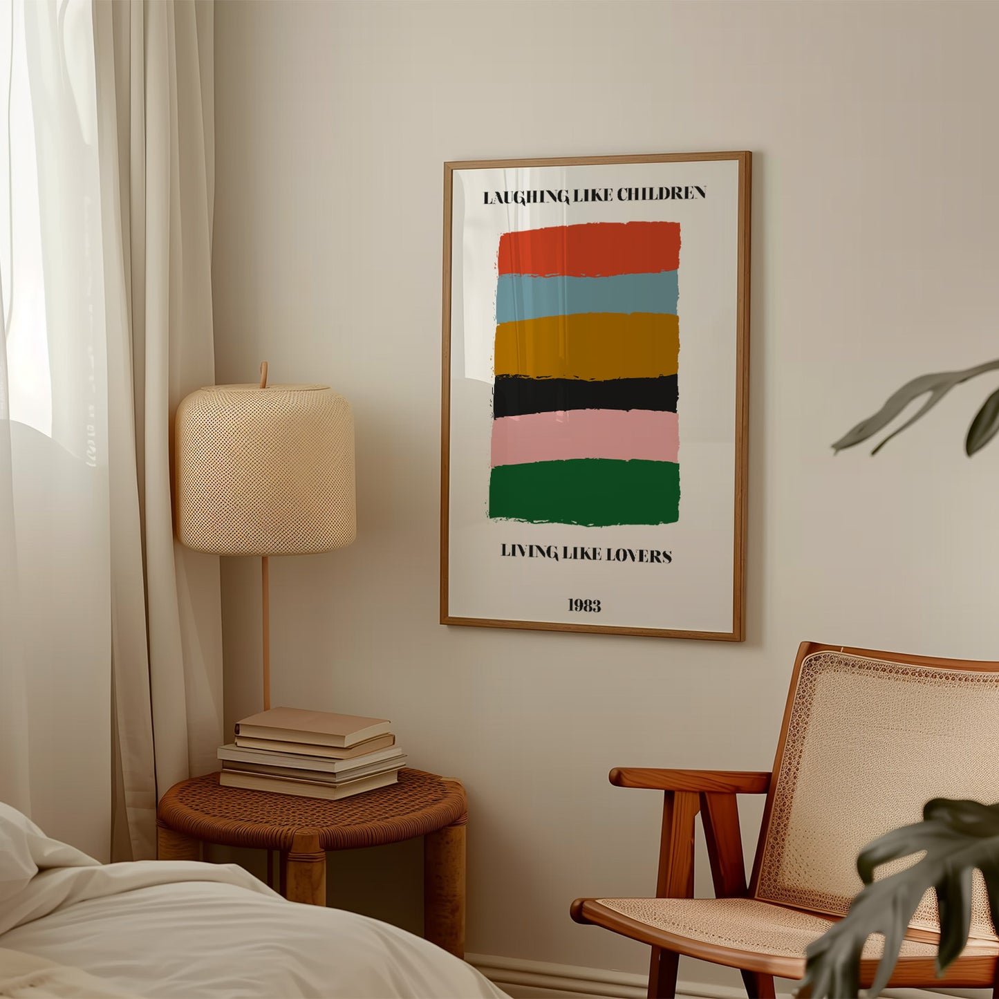 Laughing like children living like lovers  abstract Giclée Art Print