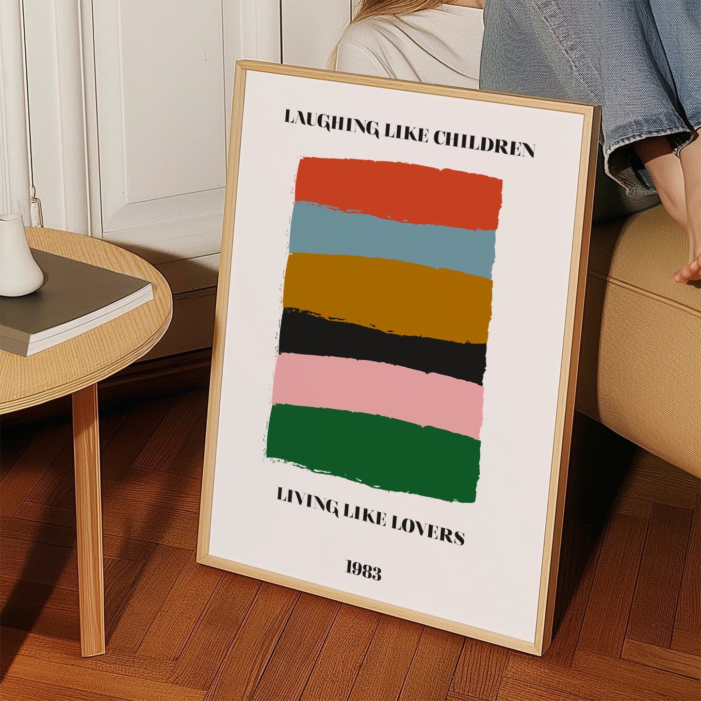 Laughing like children living like lovers  abstract Giclée Art Print