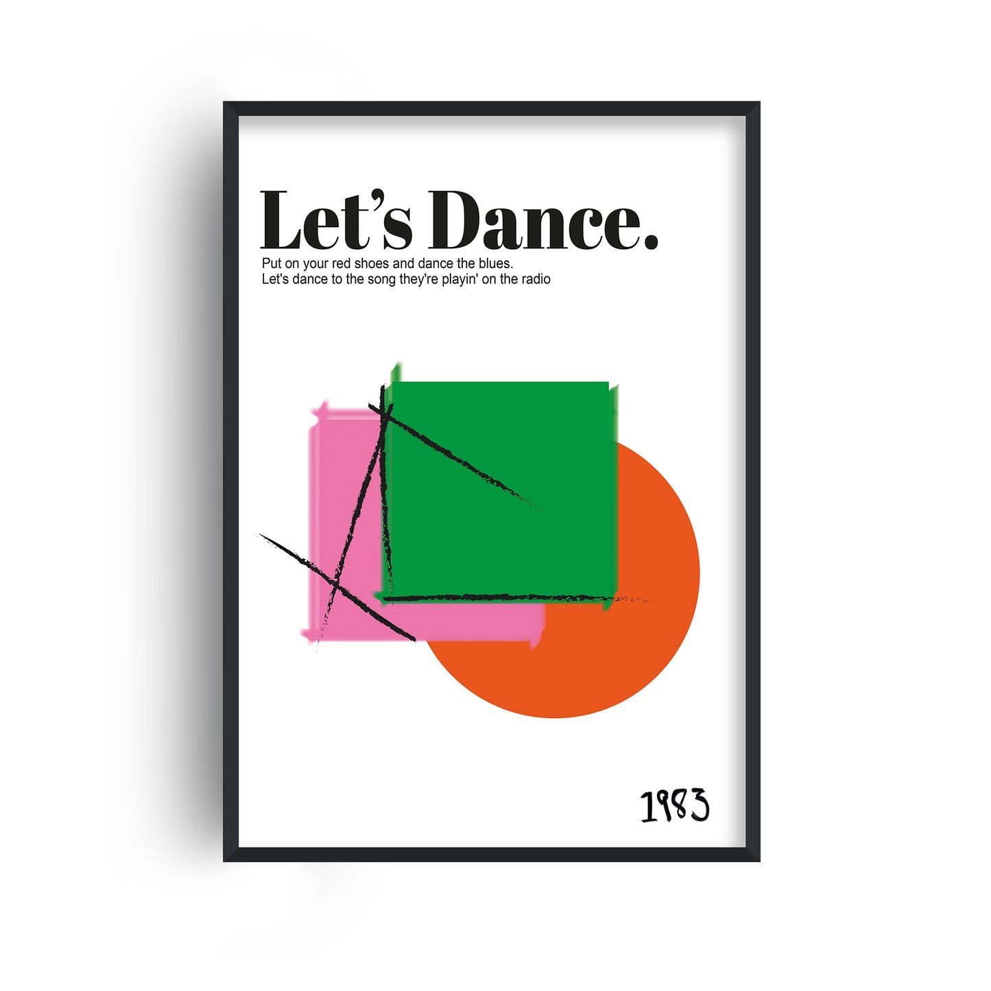 Let's Dance Retro Art Print