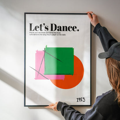 Let's Dance Retro Art Print