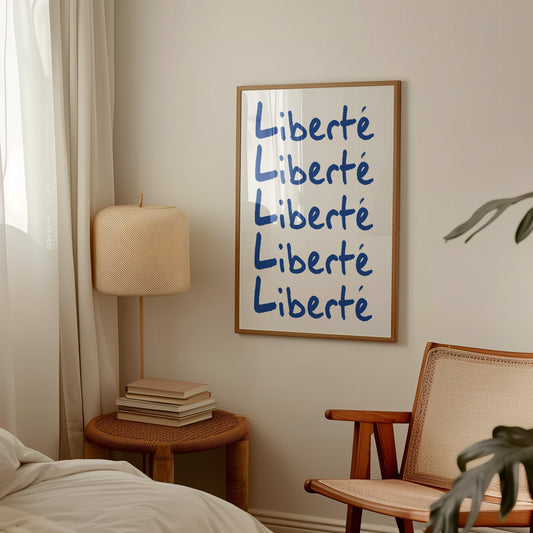 Liberté Retro Giclée Art Print