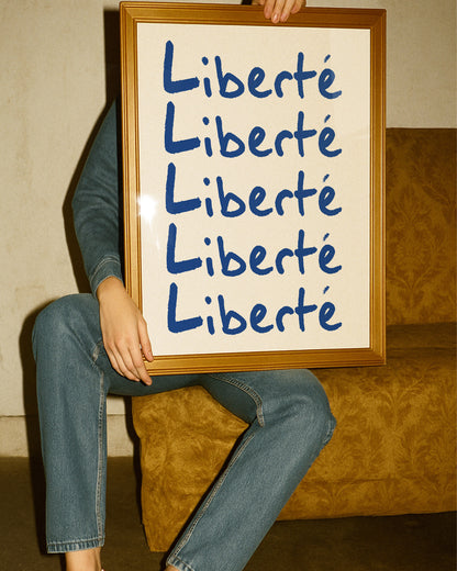 Liberté Retro Giclée Art Print