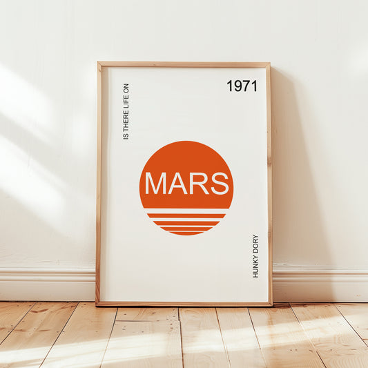Life On Mars Giclée retro Art Print