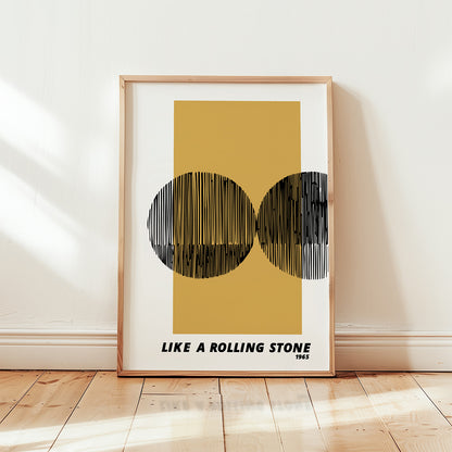 Like a rolling stone Giclée retro Art Print