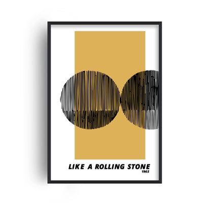Like a rolling stone Giclée retro Art Print
