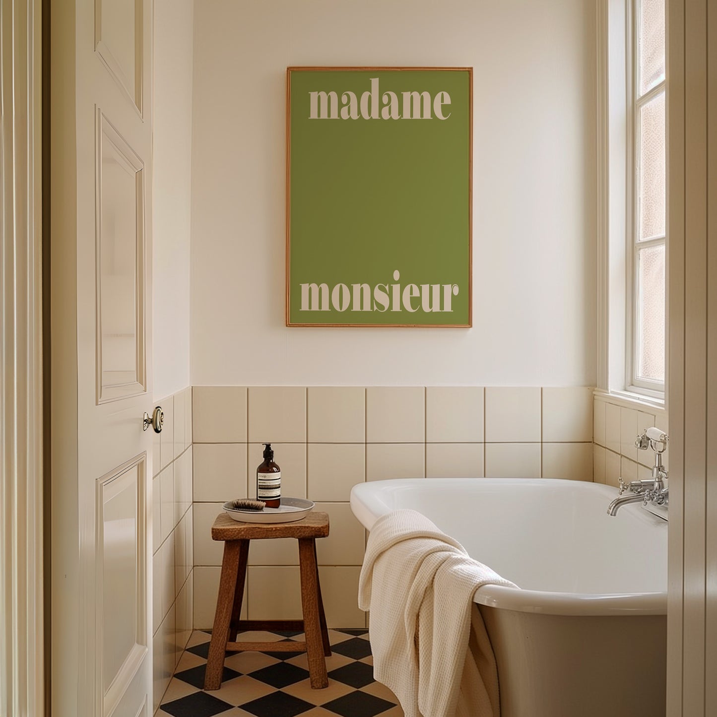 Madame Monsieur French Retro Giclée Art Print