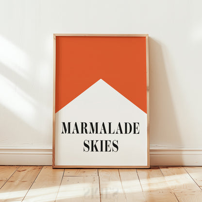 Marmalade Skies Retro Music Giclée Art Print
