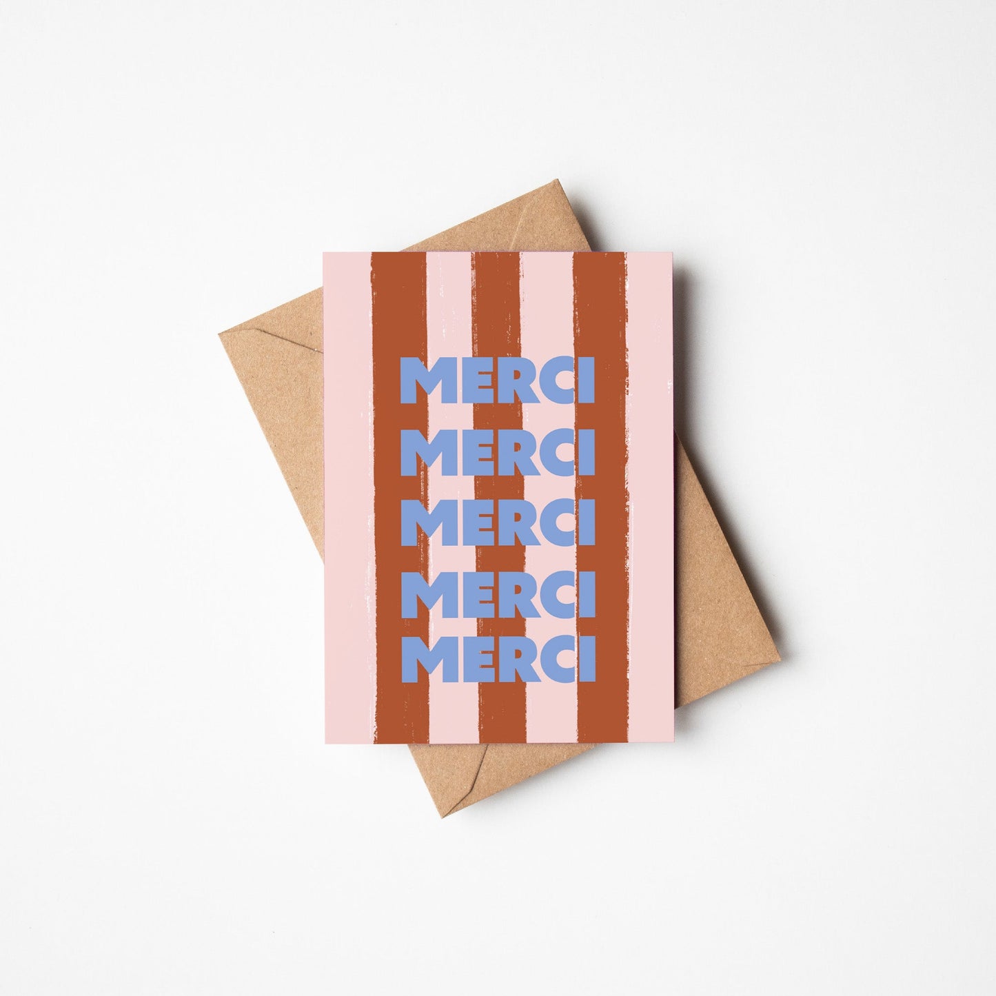 Merci Thank you Greetings Card