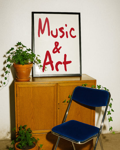 Music and Art Retro Giclée Art Print