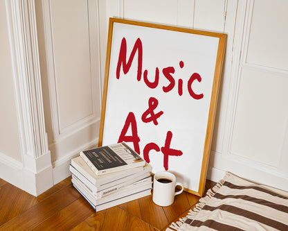 Music and Art Retro Giclée Art Print