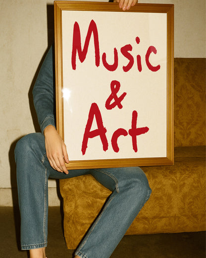 Music and Art Retro Giclée Art Print