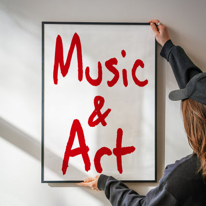 Music and Art Retro Giclée Art Print