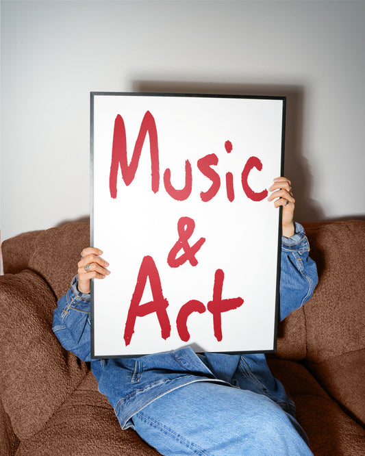 Music and Art Retro Giclée Art Print
