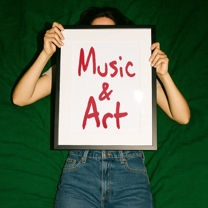 Music and Art Retro Giclée Art Print