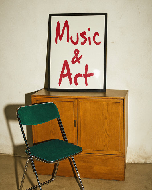 Music and Art Retro Giclée Art Print