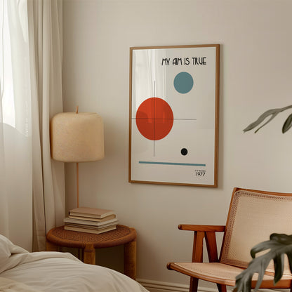 My aim is true abstract Giclée retro Art Print