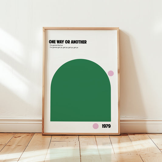 One Way Or Another Blondie Music Inspired Giclée Art Print