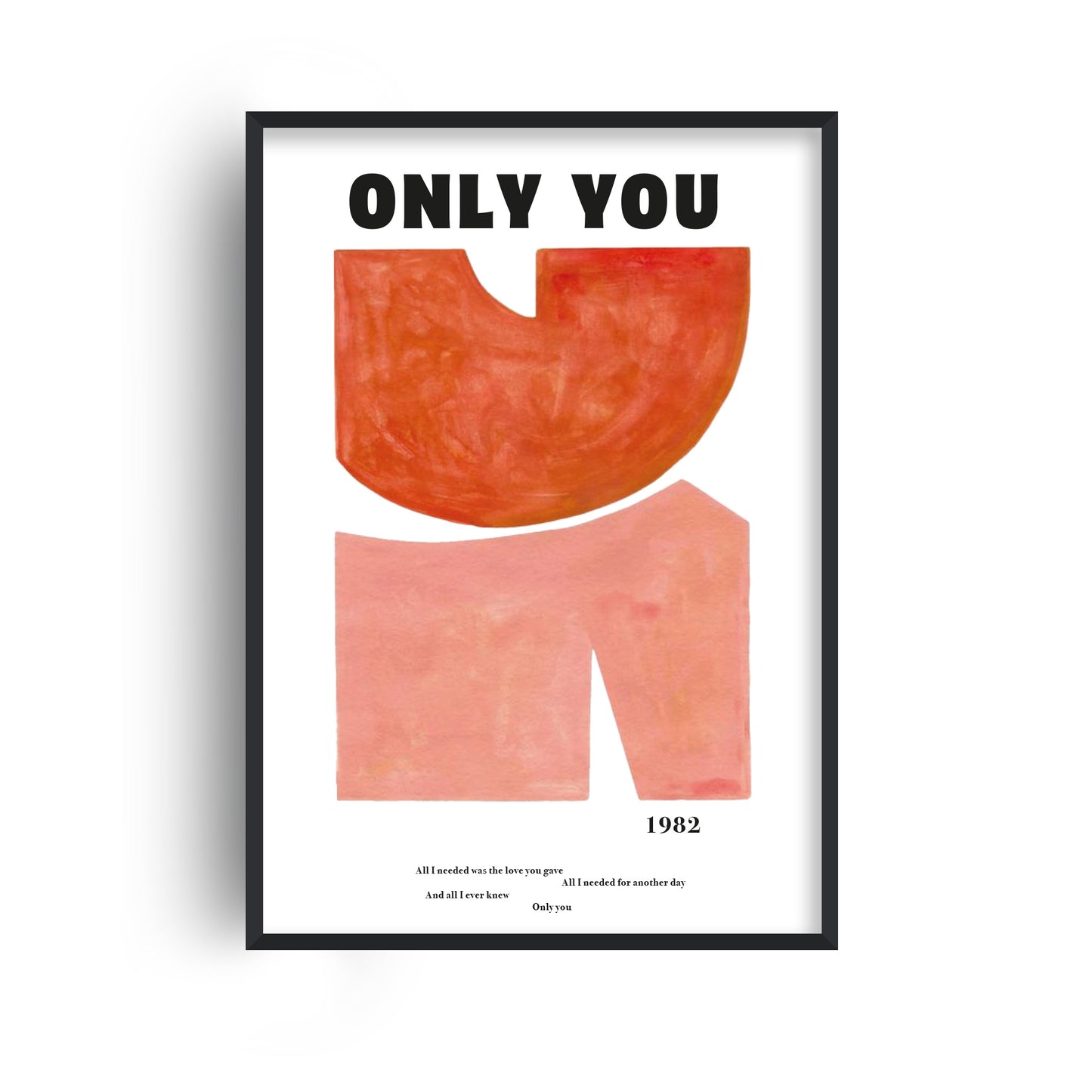 Only You 1980s music Inspired Giclée Art Print