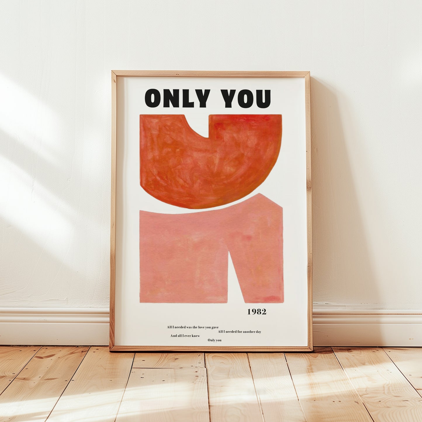 Only You 1980s music Inspired Giclée Art Print