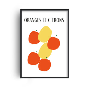 Oranges and Lemons French Giclée Retro Art Print