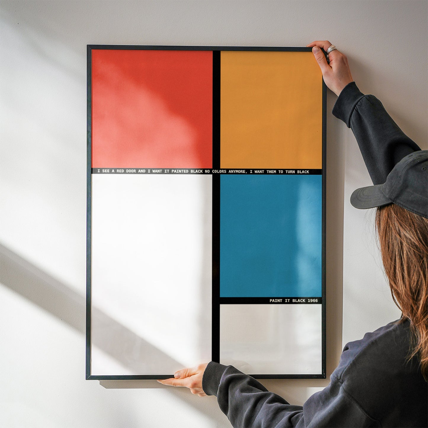 Paint it black Giclée retro Art Print