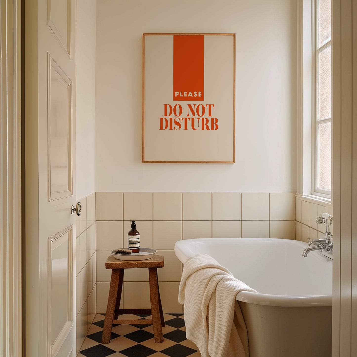 Do not disturb Retro Giclée Art Print