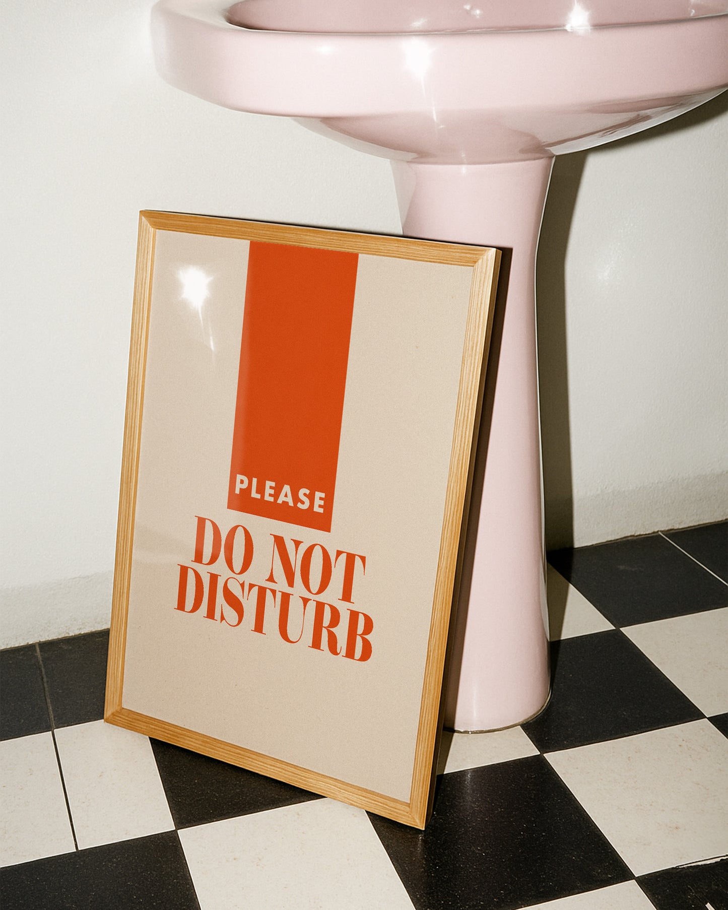 Do not disturb Retro Giclée Art Print