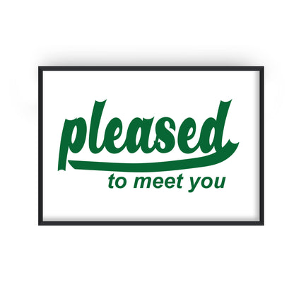 Pleased To Meet You Retro Music Giclée Art Print