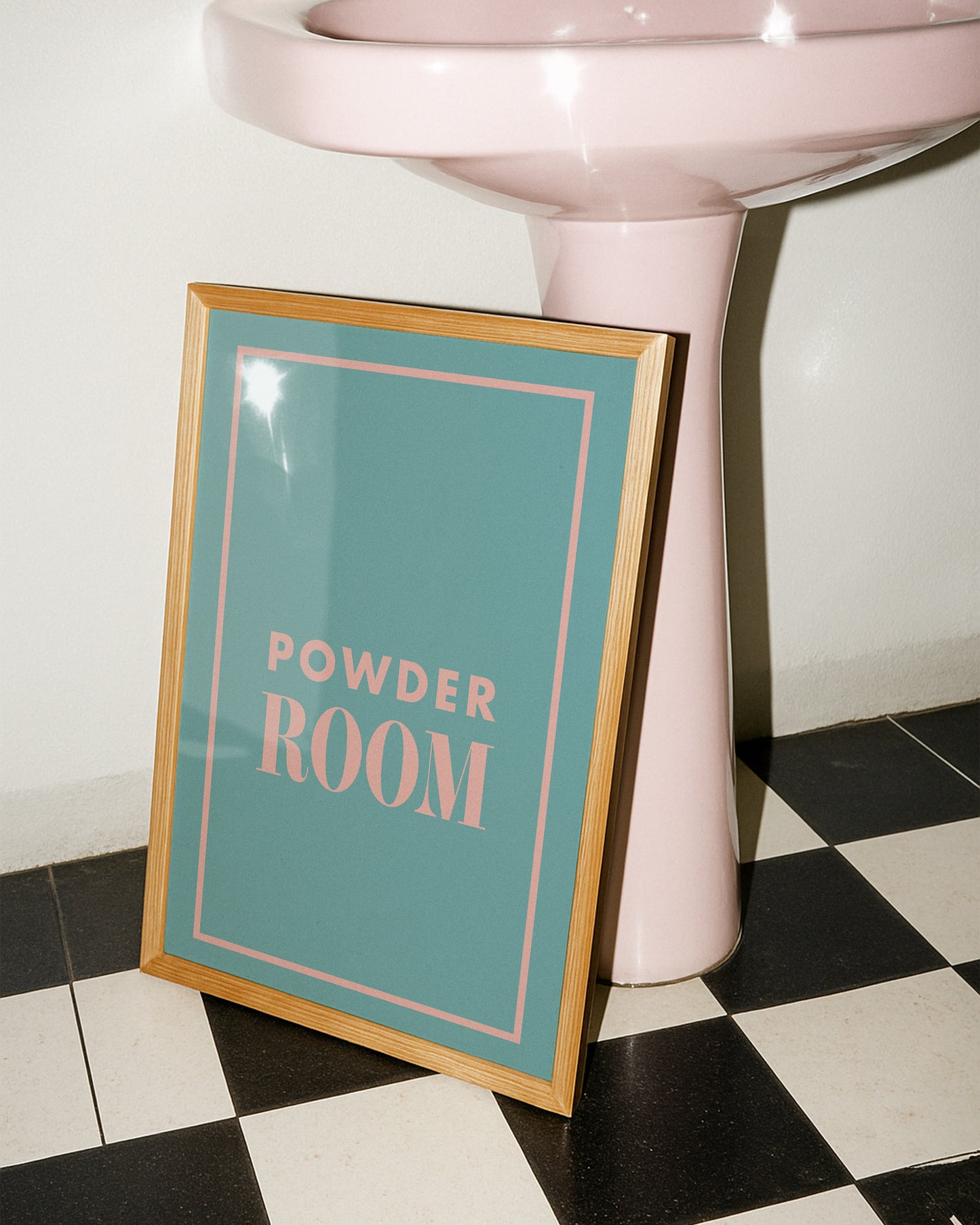 Powder Room Retro Giclée Art Print