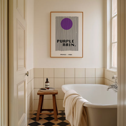 SECONDS SALE Purple Rain Music Giclée Art Print