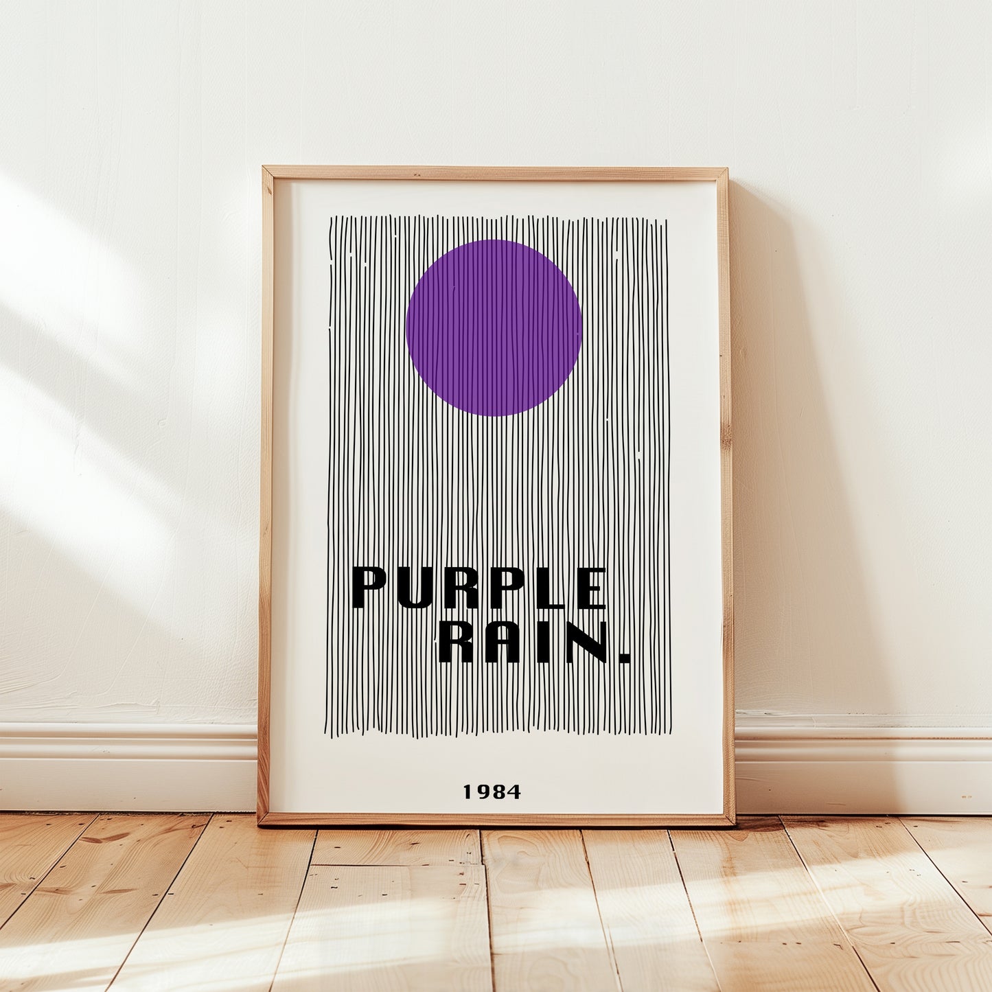 Purple Rain Giclée Giclée retro Art Print