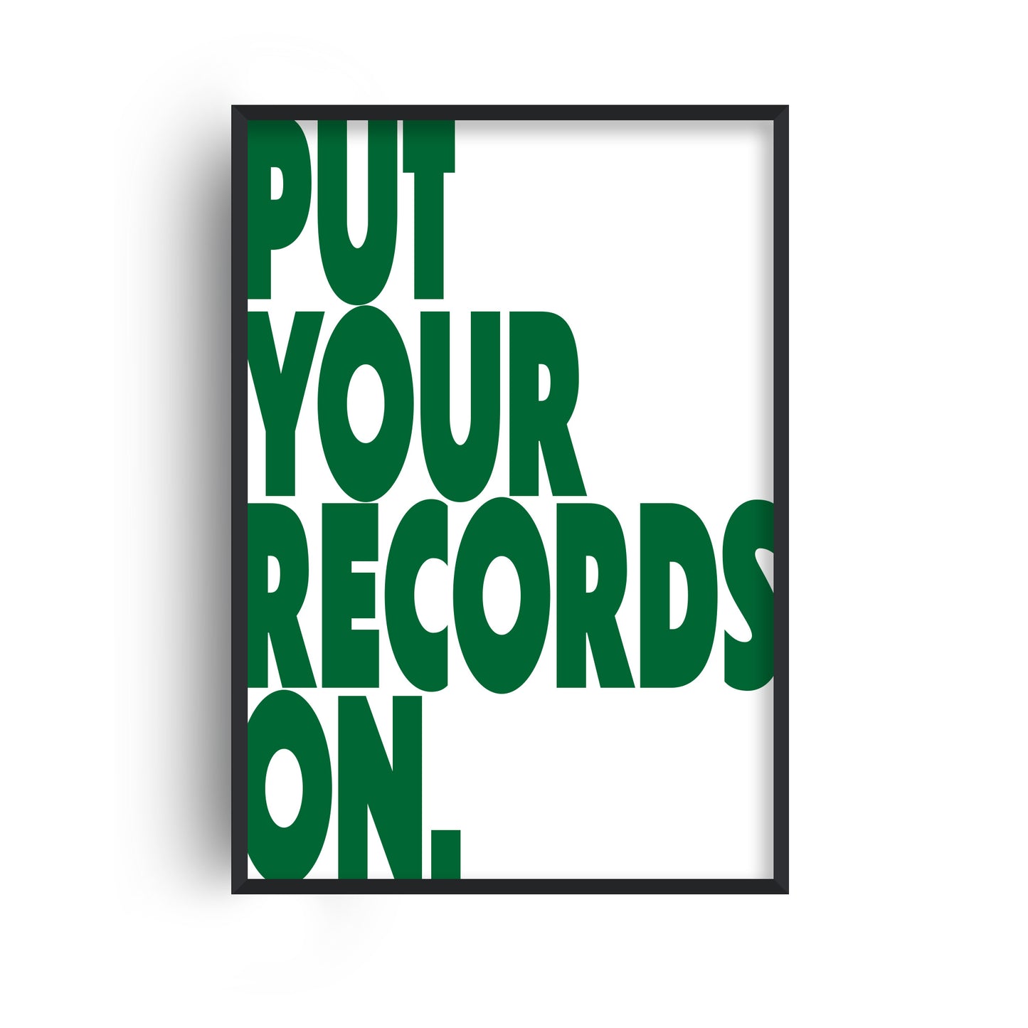 Put Your Records On Retro Music Giclée Art Print